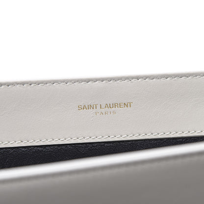 Saint Laurent Calfskin Quilted Y Joan Satchel White 7 of 11
