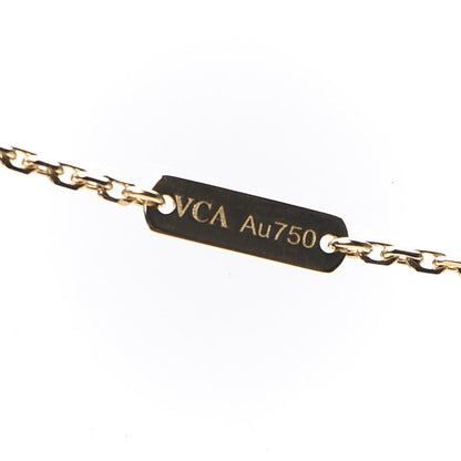 Van Cleef & Arpels 18K Yellow Gold Mother of Pearl Vintage Alhambra Pendant Necklace 6 of 8