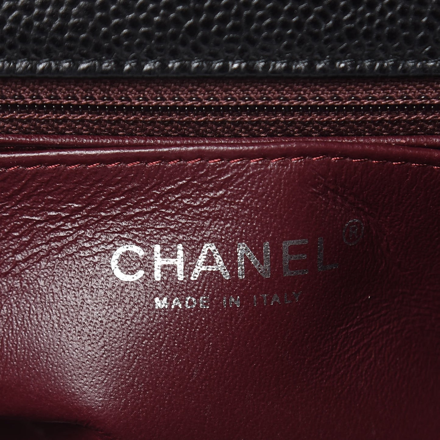 Caviar Quilted Mini Rectangular Flap Black