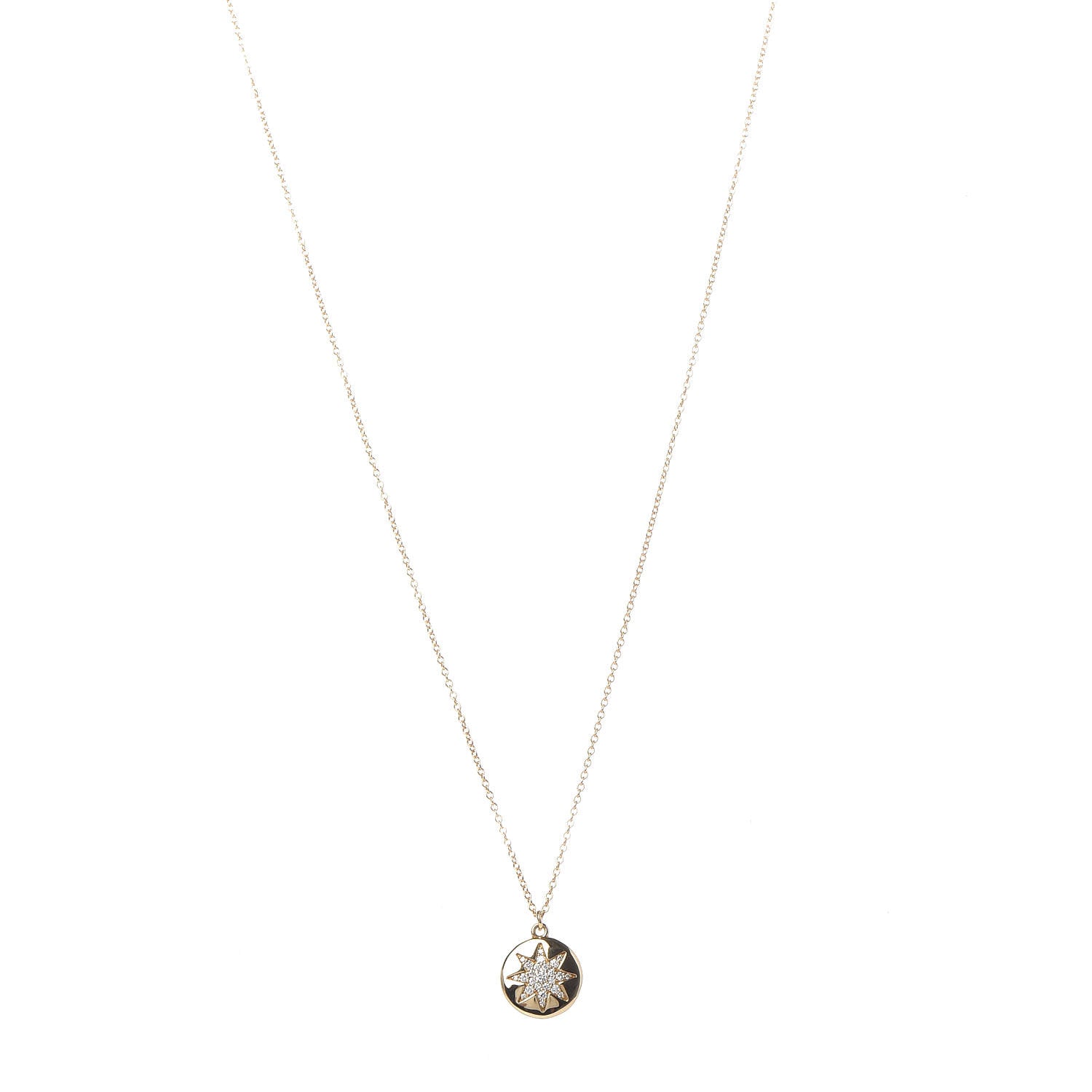 Tiffany 18K Yellow Gold Diamond Paloma Picasso Venezia Stella Pendant Necklace 1 of 6