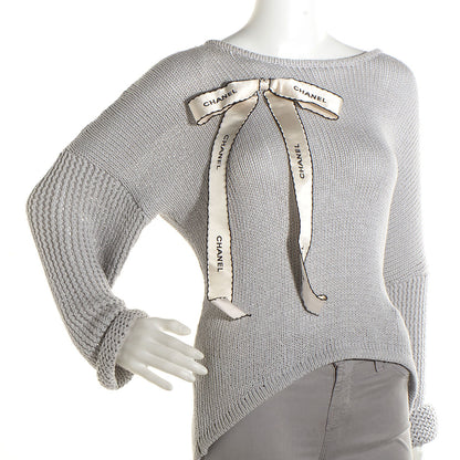 Chanel Ribbon Brooch White 2 of 6