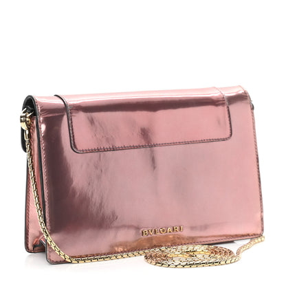 Bulgari Metallic Serpenti Forever Chain Wallet Rose Quartz 3 of 15