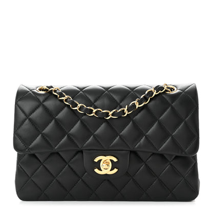 Chanel Lambskin Quilted Small Double Flap Black 1 of 10