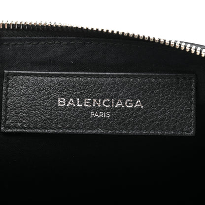 Balenciaga Calfskin Logo Everyday Second Bag Black White 6 of 7