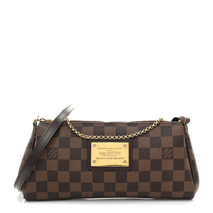 Louis Vuitton Damier Ebene Eva Clutch 1 of 10