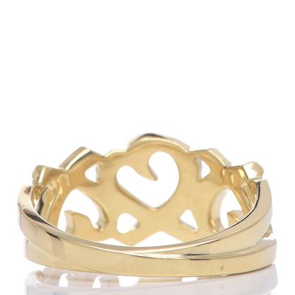 Tiffany 18K Yellow Gold Paloma Picasso Loving Heart Ring 52 6 4 of 7