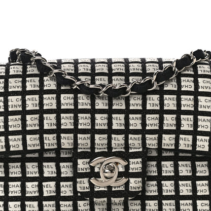 Chanel Ribbon Tweed Small Single Flap Black White 7 of 16