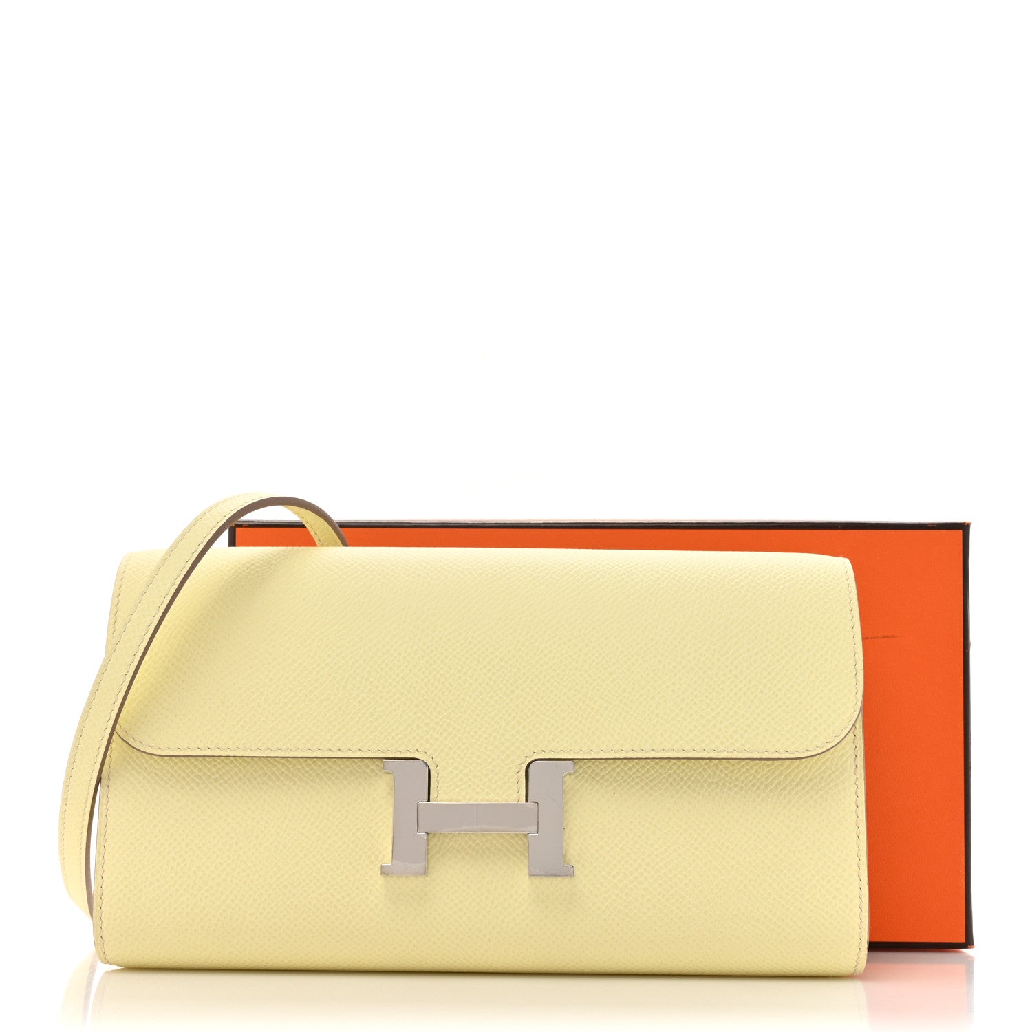 Hermes Epsom Constance Long Wallet To Go Wallet Jaune Milton 10 of 10