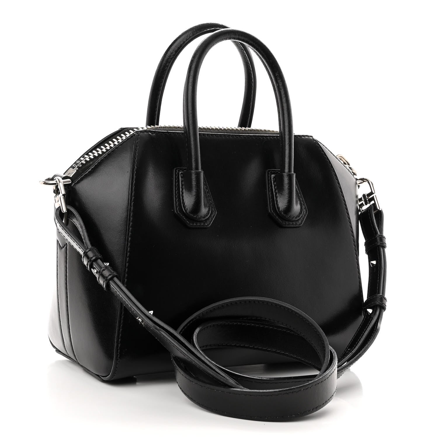 Givenchy Shiny Lord Calfskin Mini Antigona Black 3 of 10