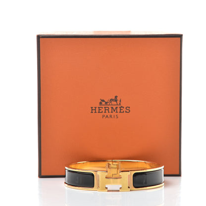Hermes Enamel Narrow Clic Clac H Bracelet PM Black 6 of 6