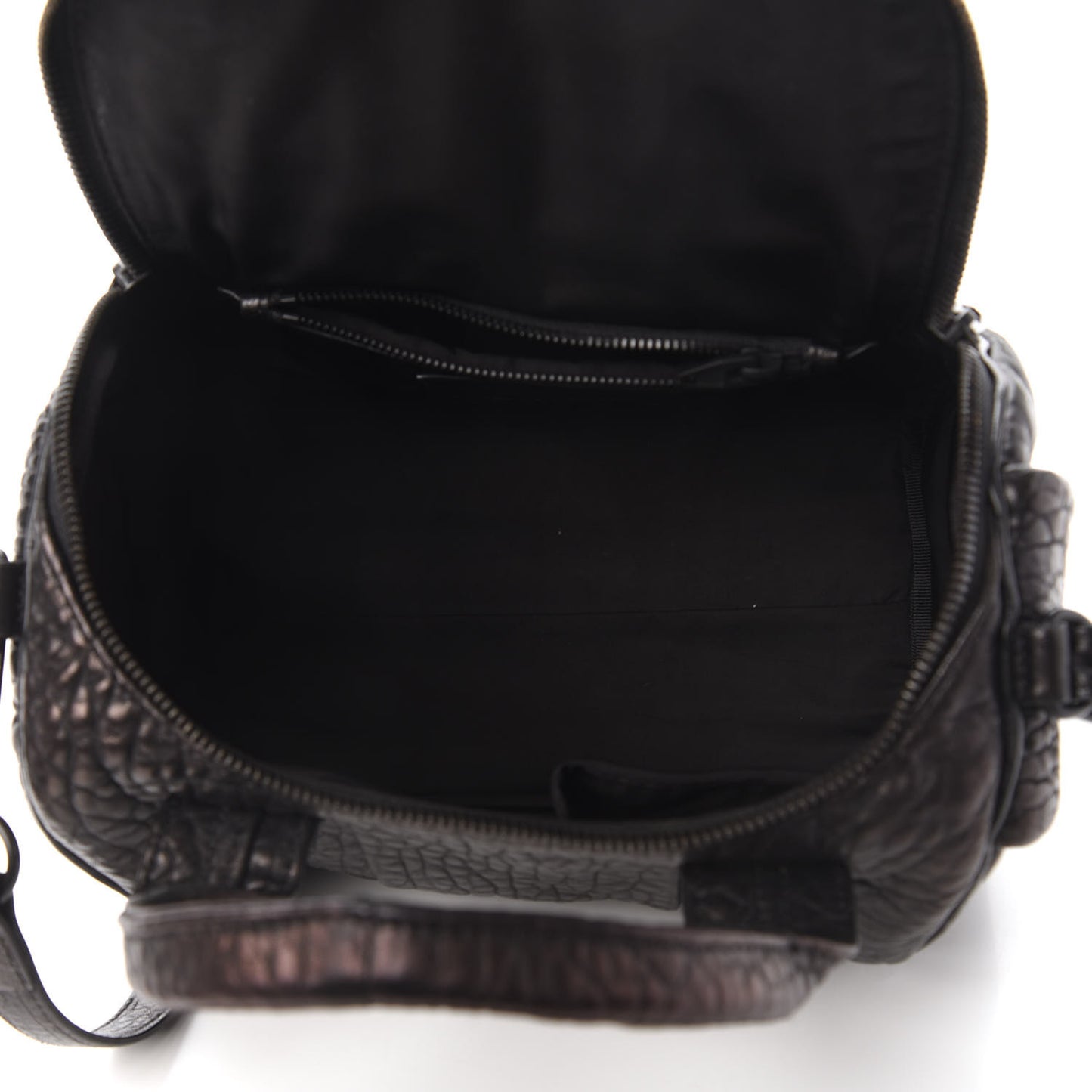 Pebbled Lambskin Rockie Black Matte Black Hardware