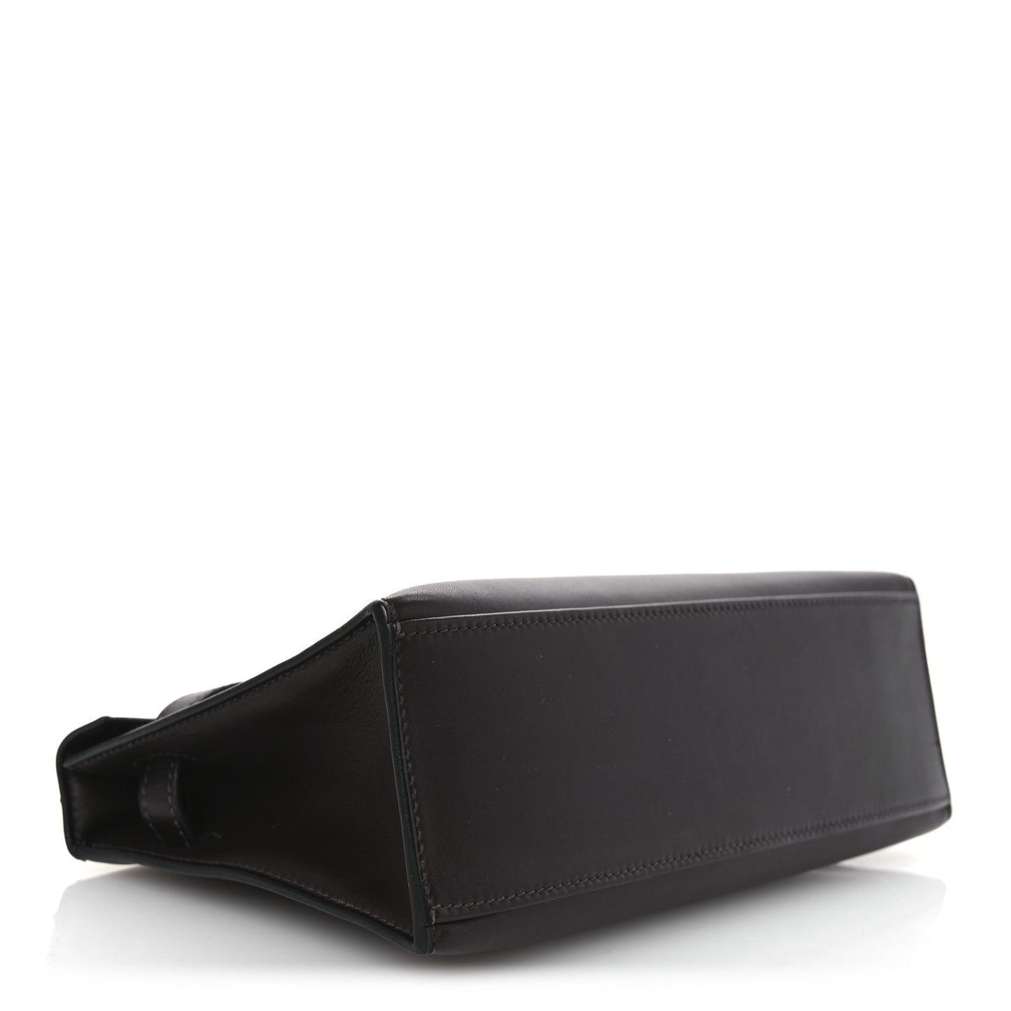 Tadelakt Kelly Pochette Clutch Chocolate