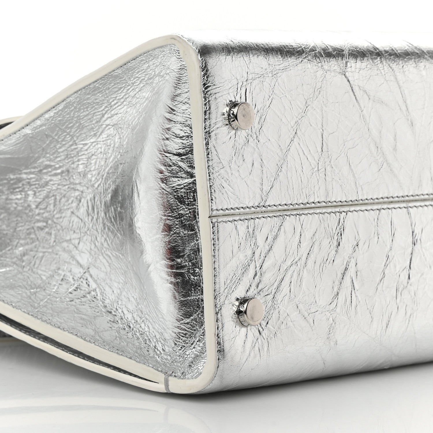 Christian Dior Metallic Calfskin Medium Diorever Flap Silver 10 of 16