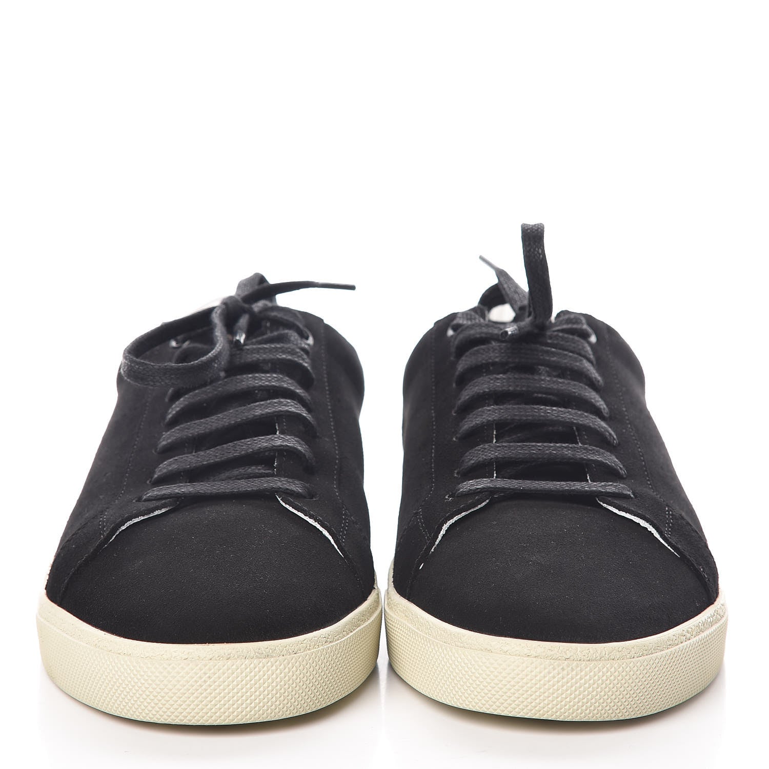 Saint Laurent Suede Mens Court Classic Sneakers 44 Black 2 of 10