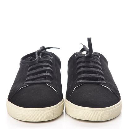Saint Laurent Suede Mens Court Classic Sneakers 44 Black 2 of 10