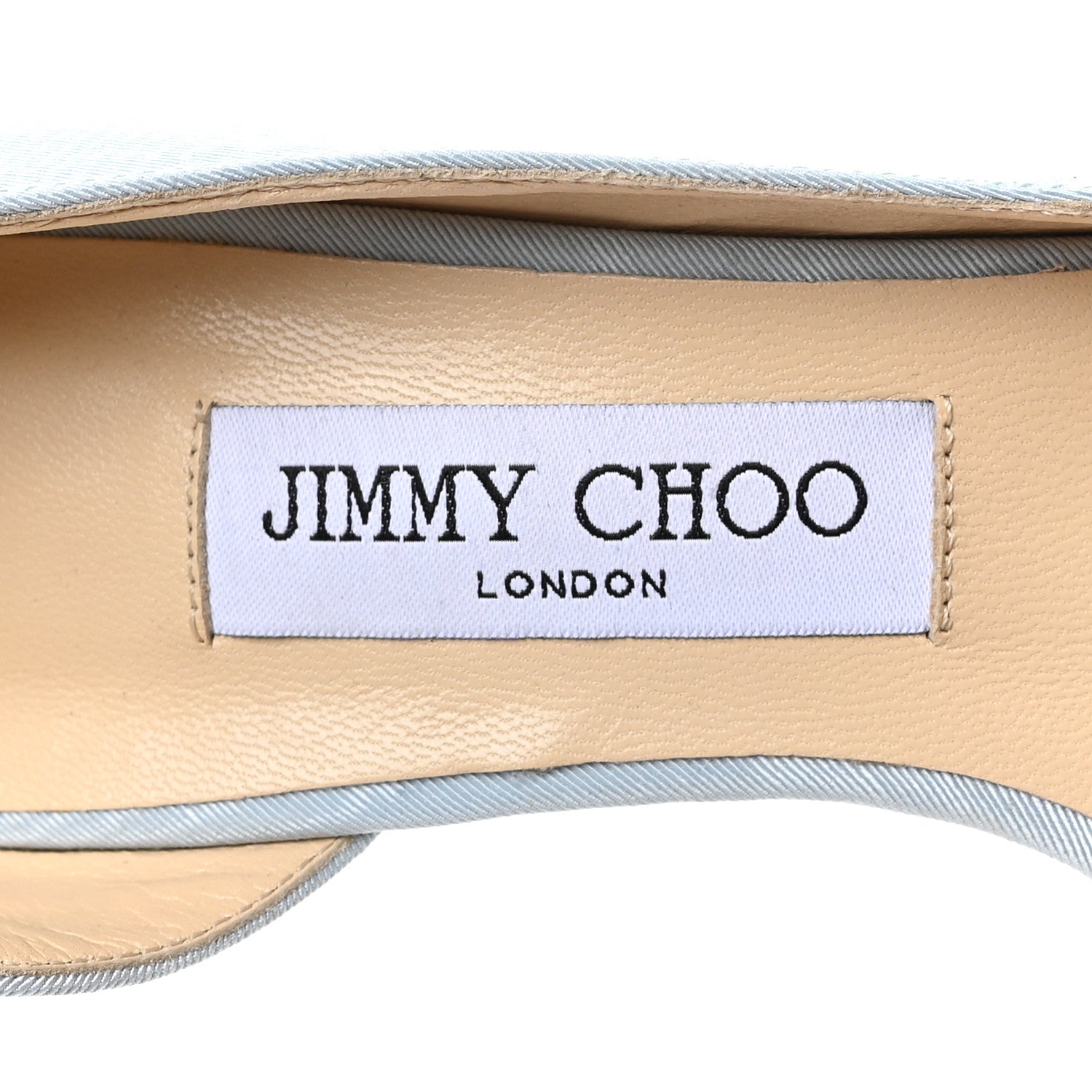 Jimmy Choo Moire Fabric Crystal Lucy 85 Pumps 38 Something Blue 7 of 7