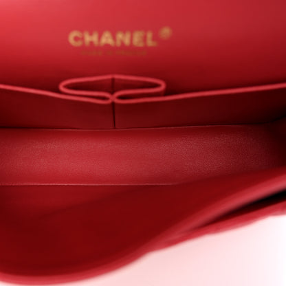 Chanel Caviar Quilted Medium Double Flap Dark Pink 5 of 10