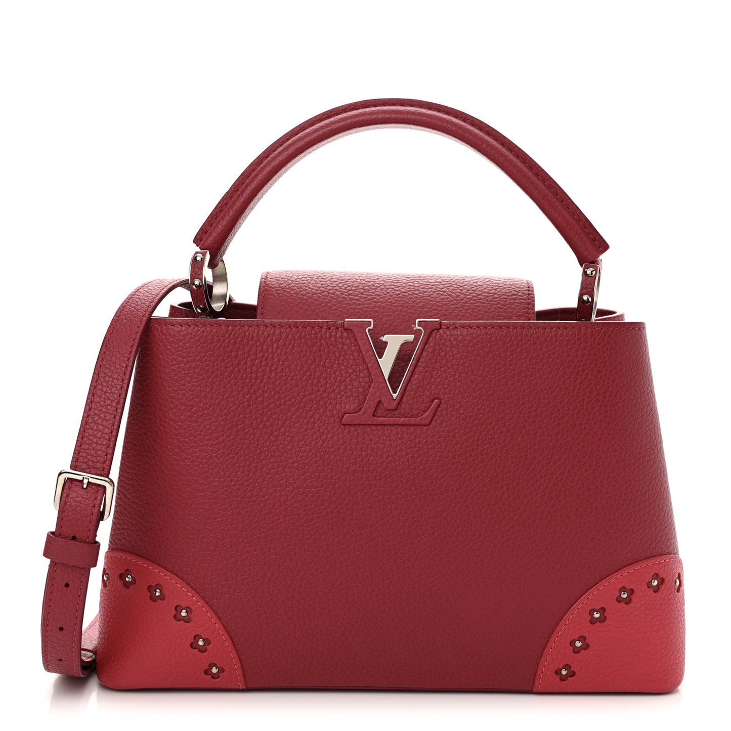 Taurillon Flowers Capucines PM Fuchsia