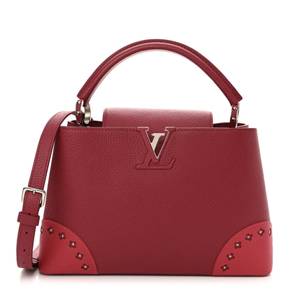 Louis Vuitton Taurillon Flowers Capucines PM Fuchsia 1 of 9