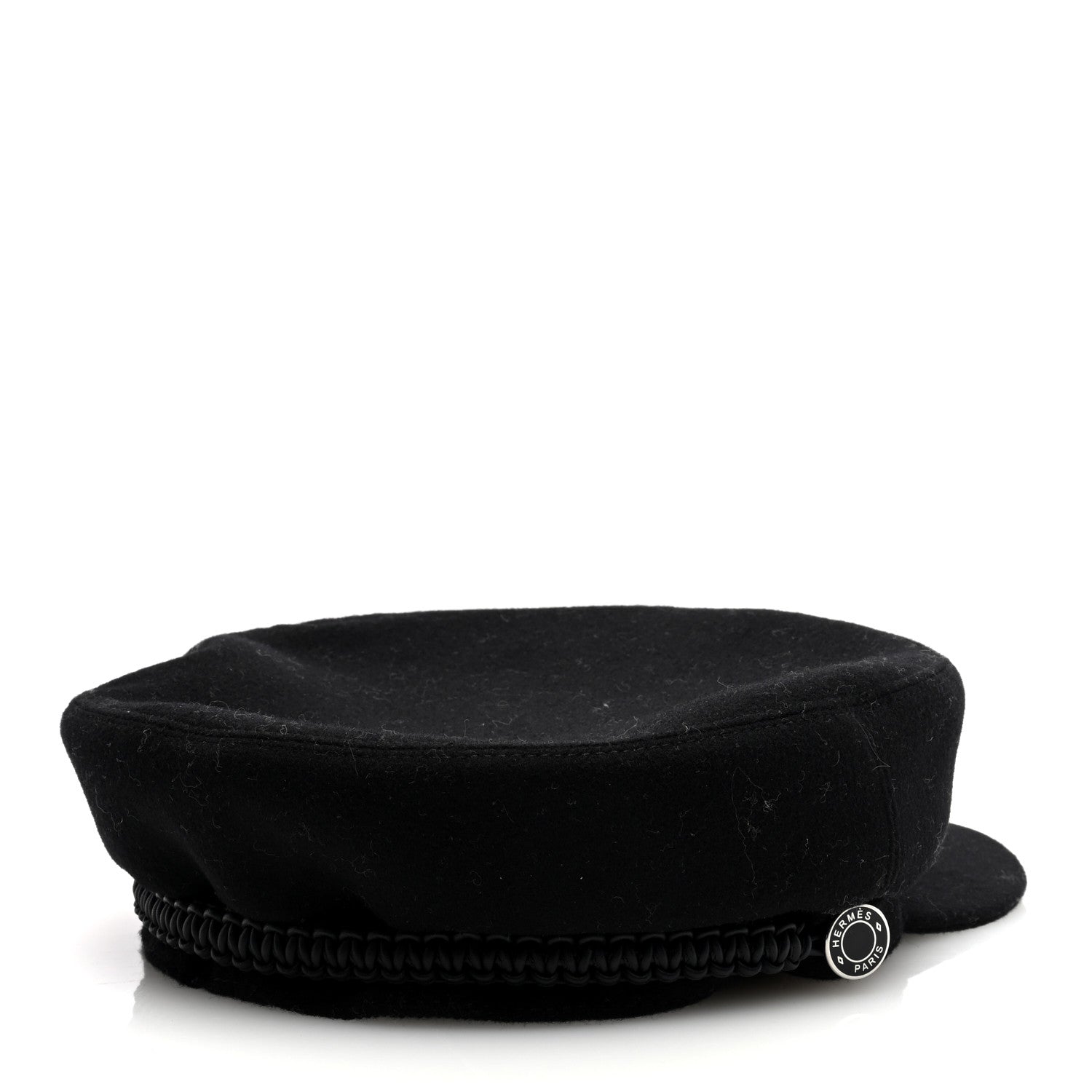 Hermes Cashmere Womens Deauville Cap 58 Black 4 of 8