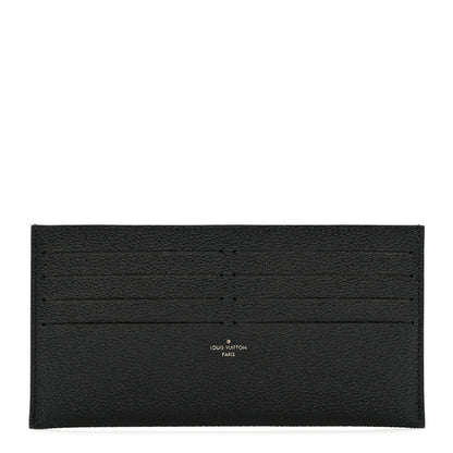 Louis Vuitton Calfskin Felicie Chain Wallet Card Holder Insert Black 1 of 7