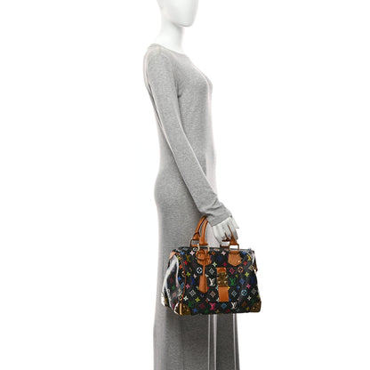 Louis Vuitton Monogram Multicolor Speedy 30 Black 2 of 11