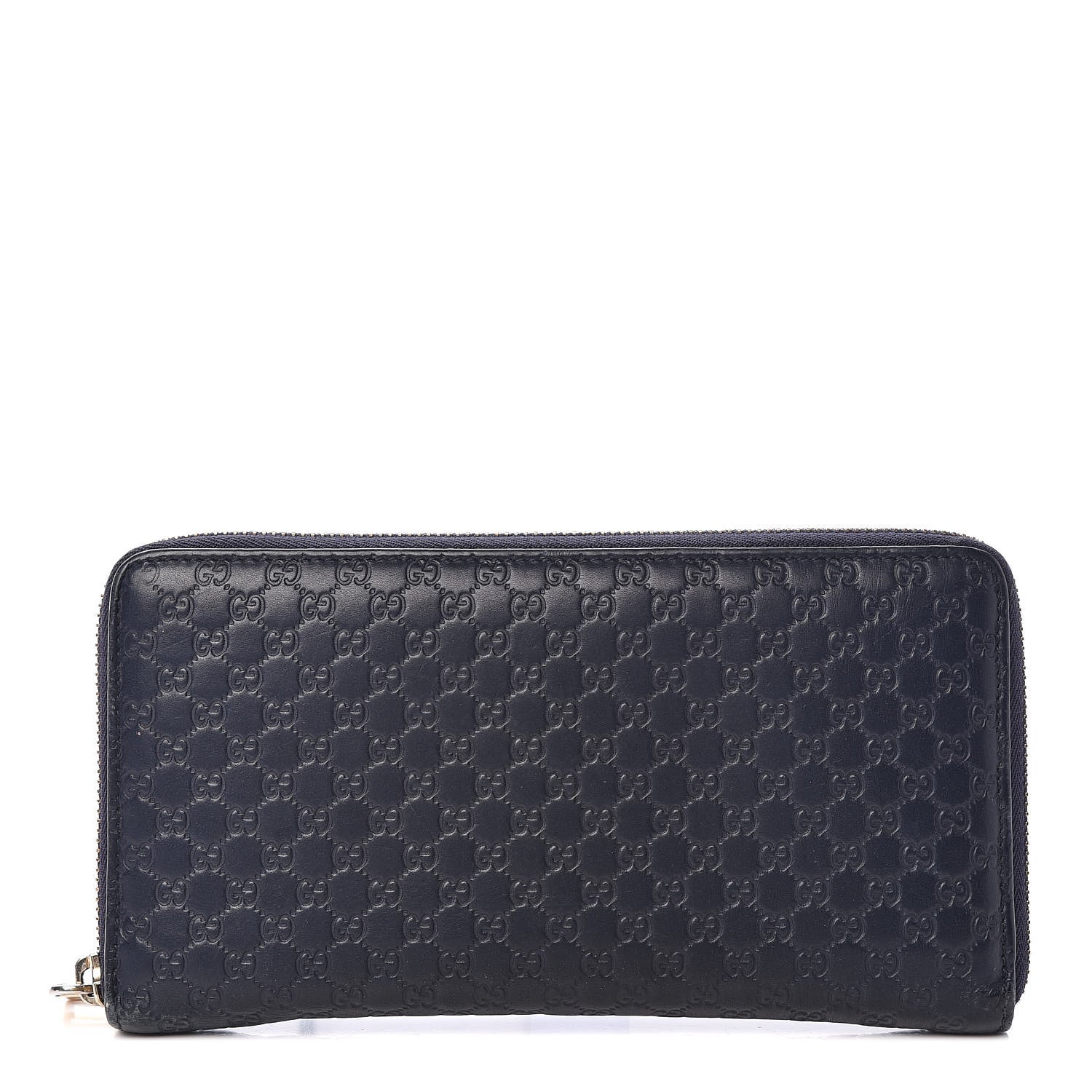 Gucci Microguccissima Large Zip Around Organizer Wallet Blue 1 of 14