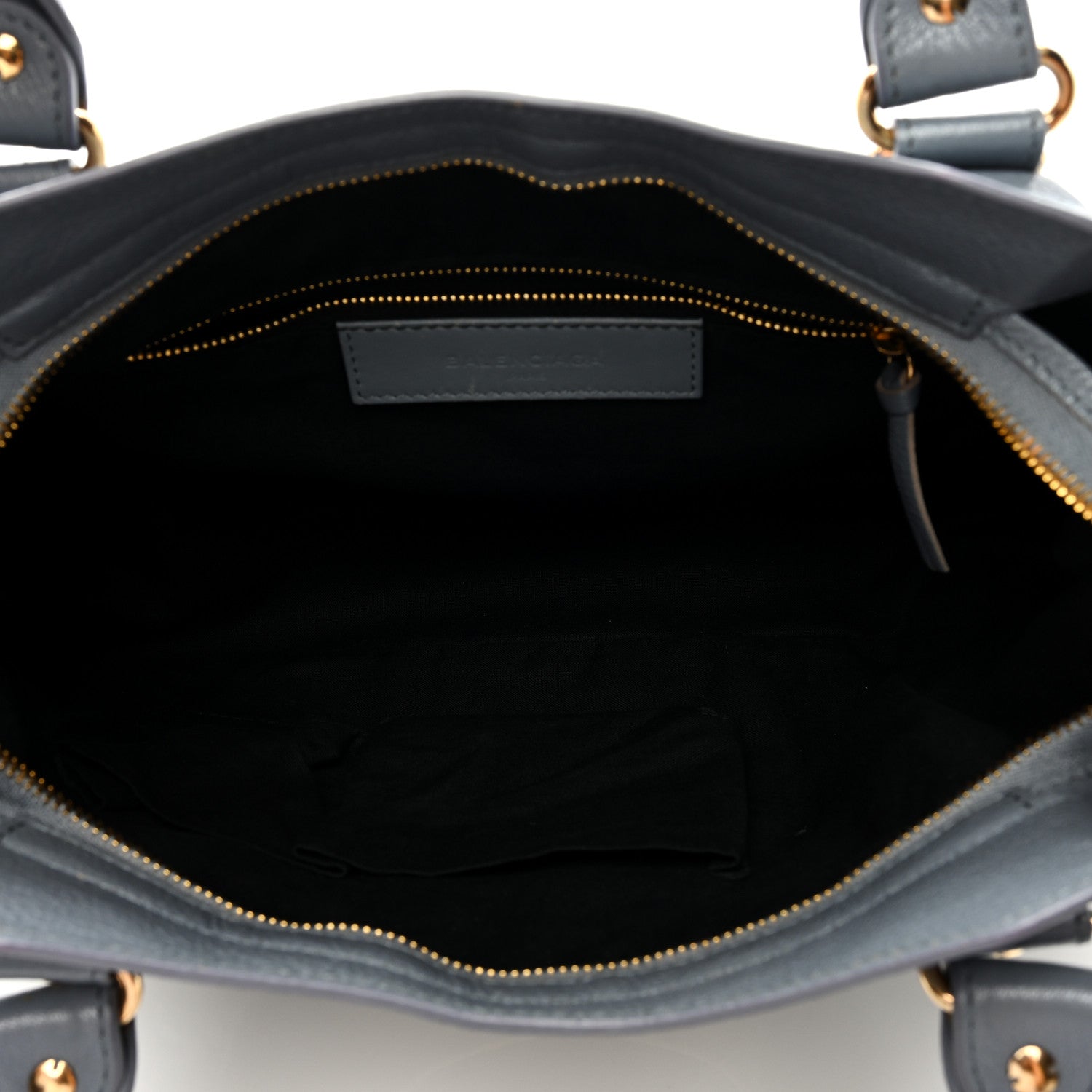 Balenciaga Chevre Gold Metallic Edge Hardware Town Bleu Acier 5 of 8