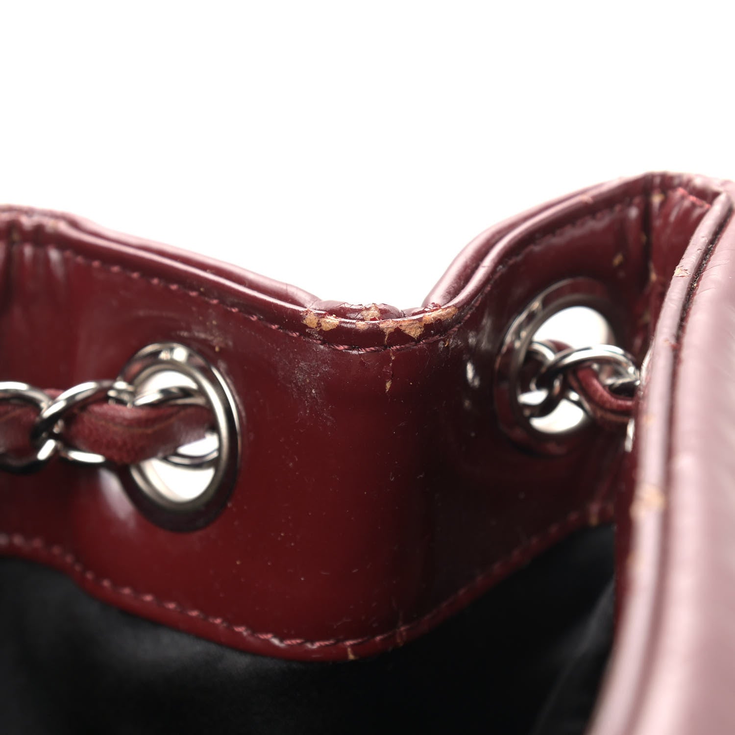 Chanel Vinyl Coco Ming Tote Dark Red 13 of 19