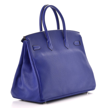 Hermes Togo Birkin 35 Bleu Electrique 3 of 37