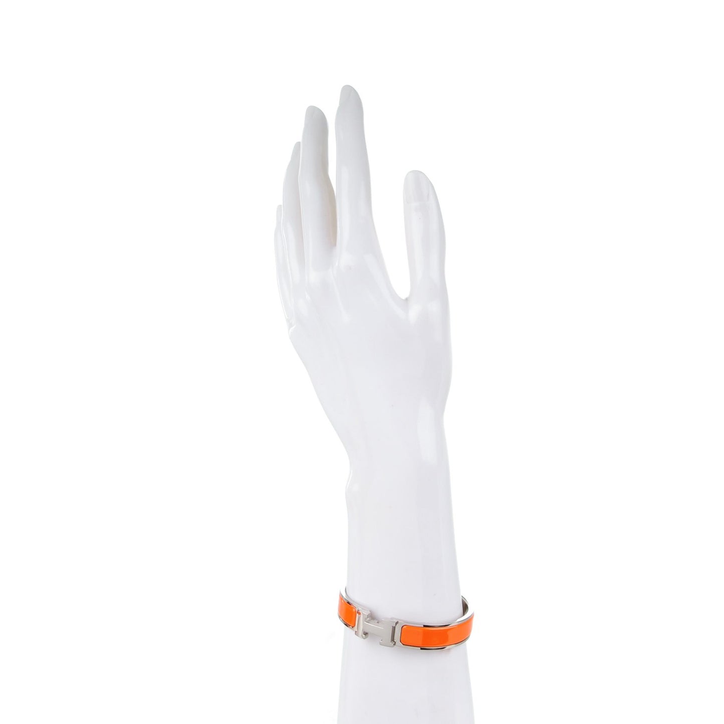 Enamel Narrow Clic Clac H Bracelet PM Orange