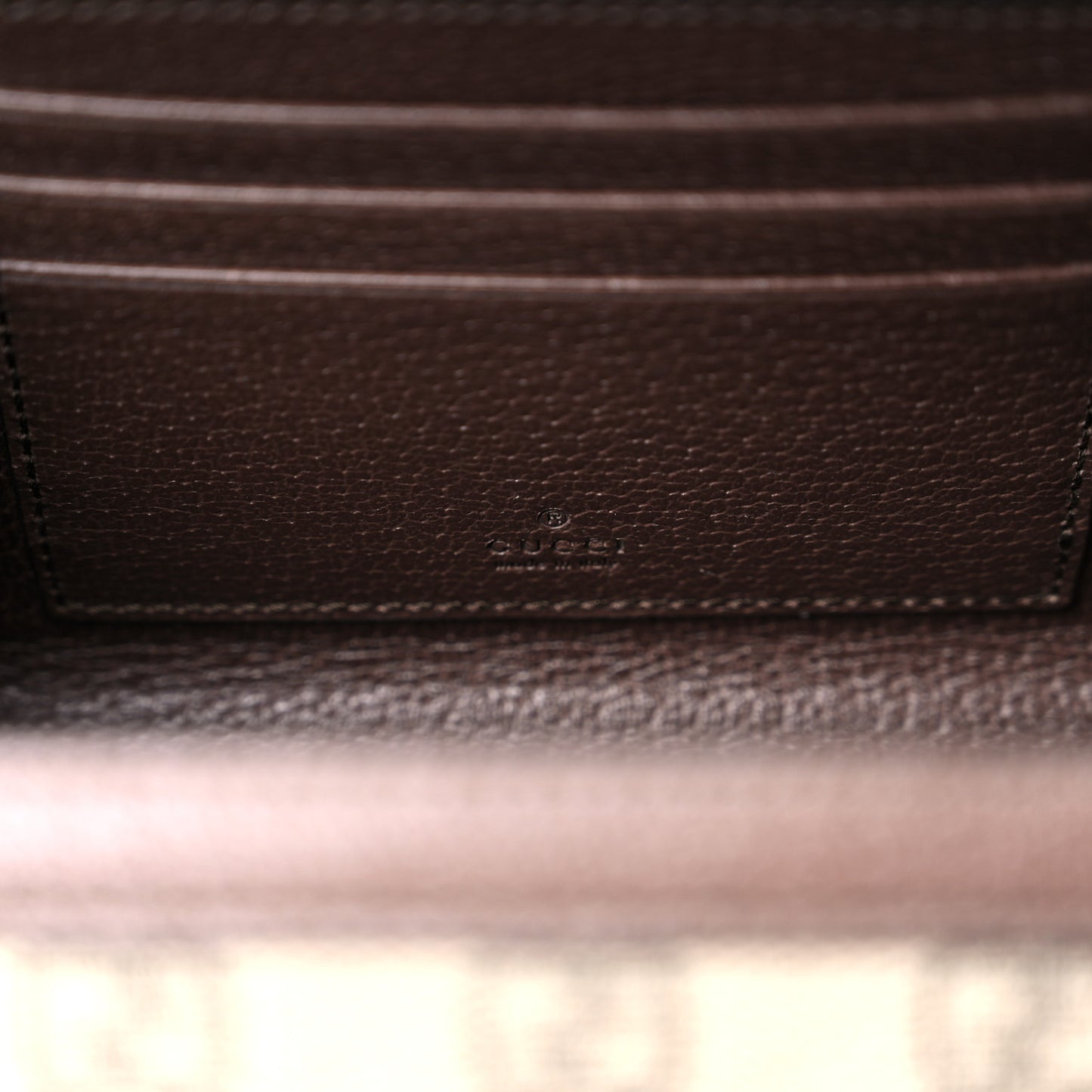GG Supreme Monogram Textured Dollar Calfskin Mini Trunk Shoulder Bag Beige Ebony New Acero