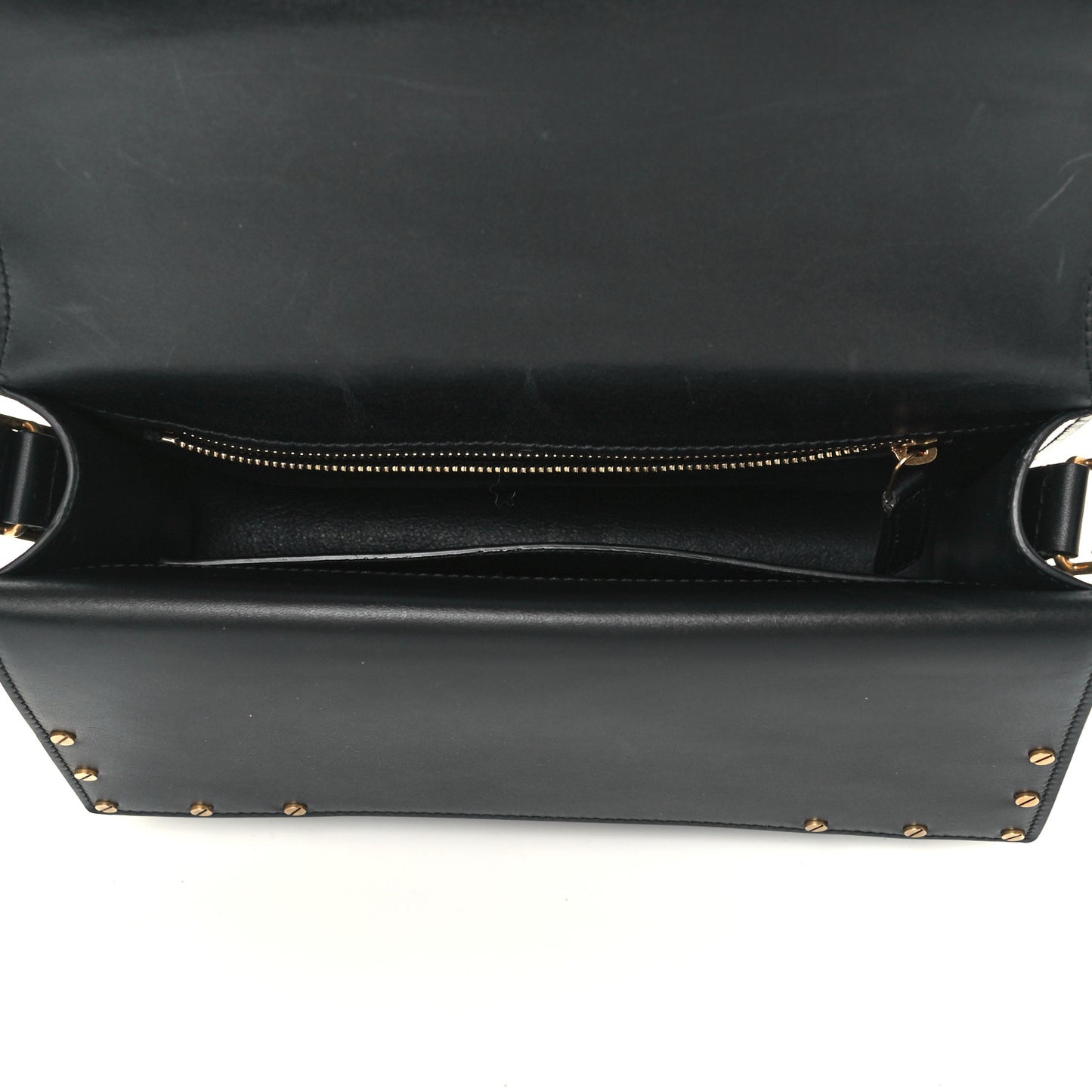 Calfskin Medium Margaux Shoulder Bag Black