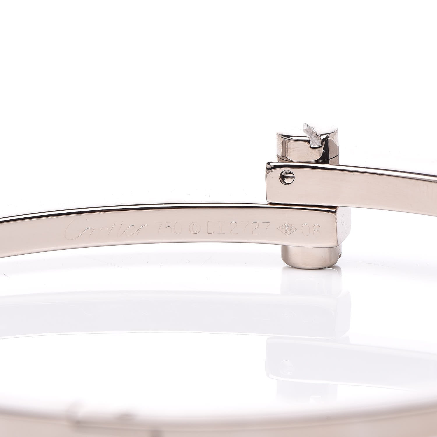 Cartier 18K White Gold Menotte Bracelet 6 5 of 5