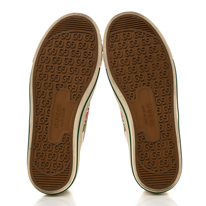 Gucci X DISNEY Mini Vintage GG Supreme Monogram Mickey Mouse 1977 Tennis Sneakers 36.5 Beige Multicolor 5 of 8