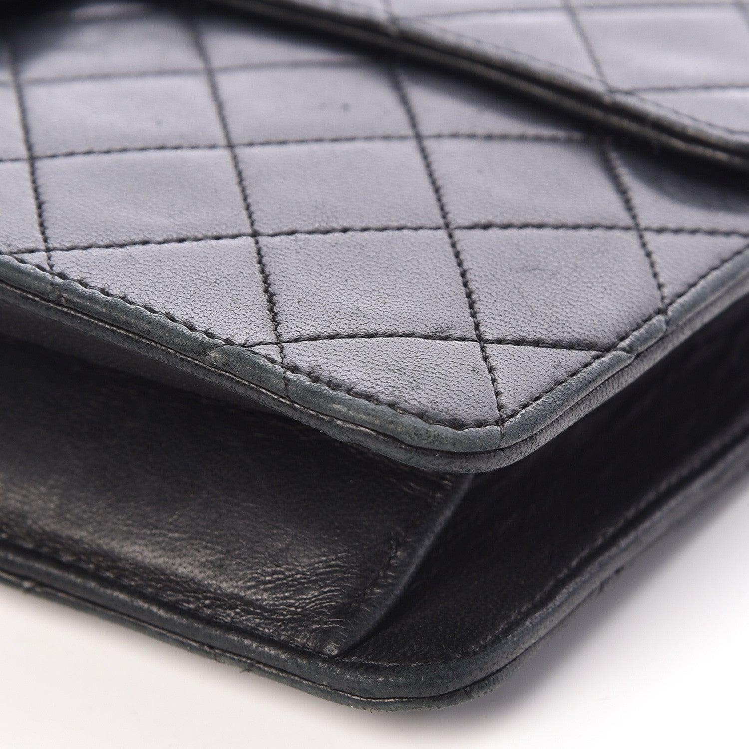 Chanel Lambskin Quilted Medium Single Flap Black 10 of 10