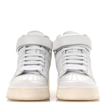 Saint Laurent Calfskin Lax Mid Top Sneakers 39 White 3 of 16