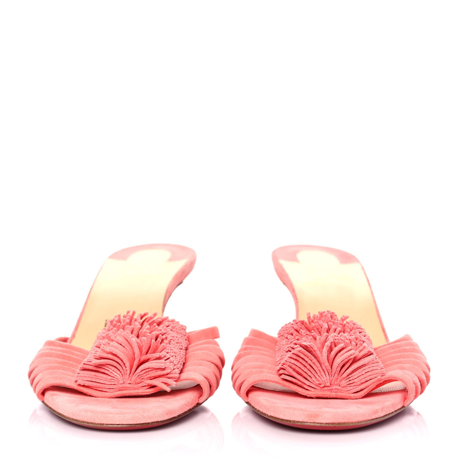 Christian Louboutin Suede Belbrossa 55 Mules 39 Pink 2 of 7
