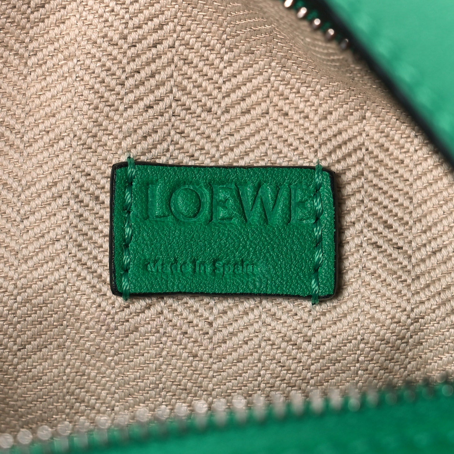 Calfskin Mini Puzzle Bag Jungle Green