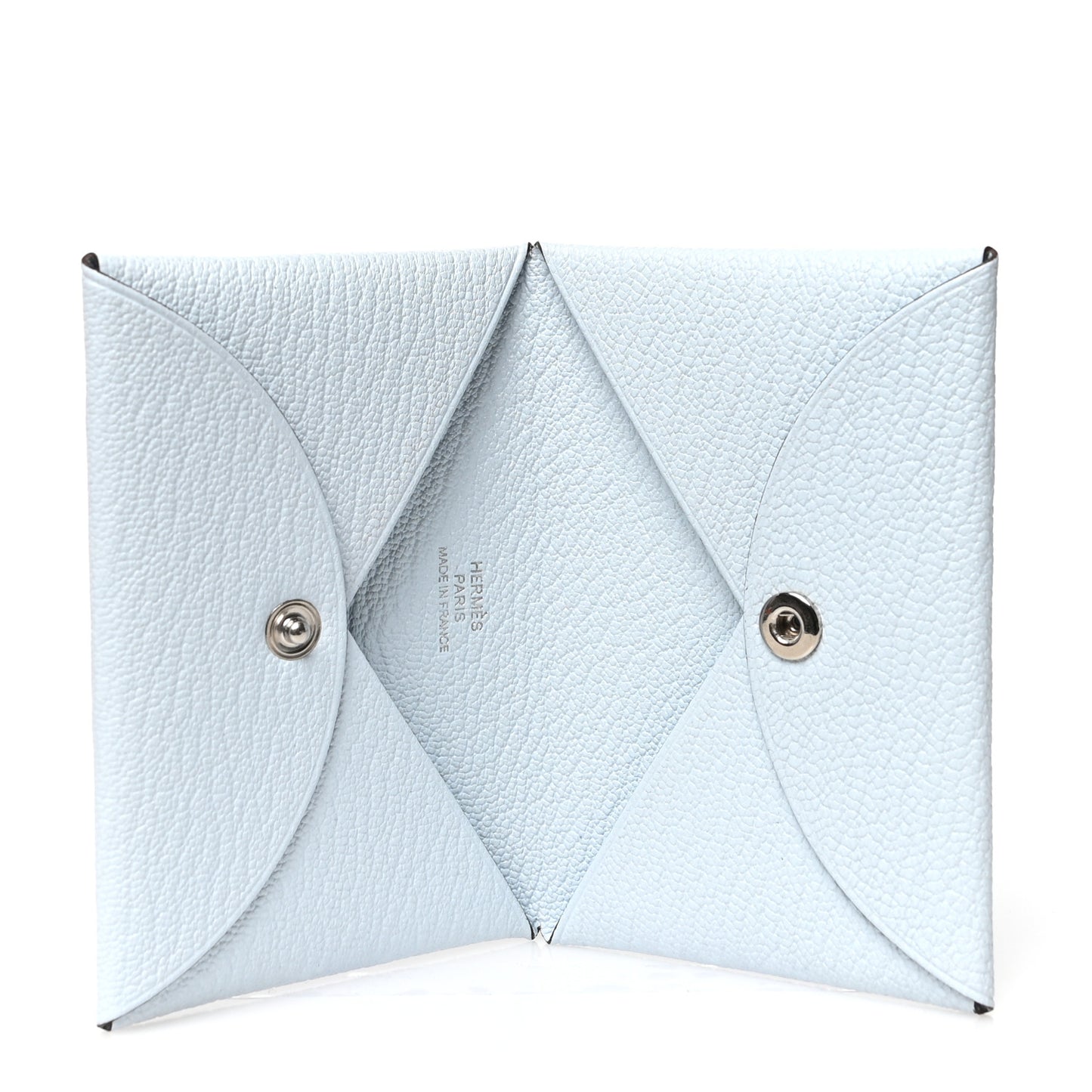 Chevre Mysore Calvi Card Case Bleu Brume