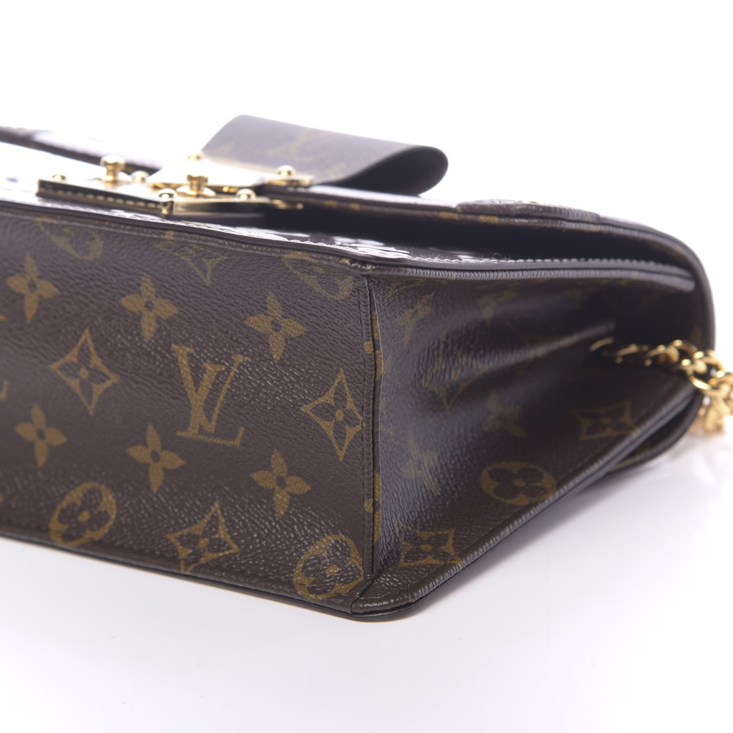Louis Vuitton Vernis Epi Monogram Wynwood Metallic Taupe Grey 8 of 9