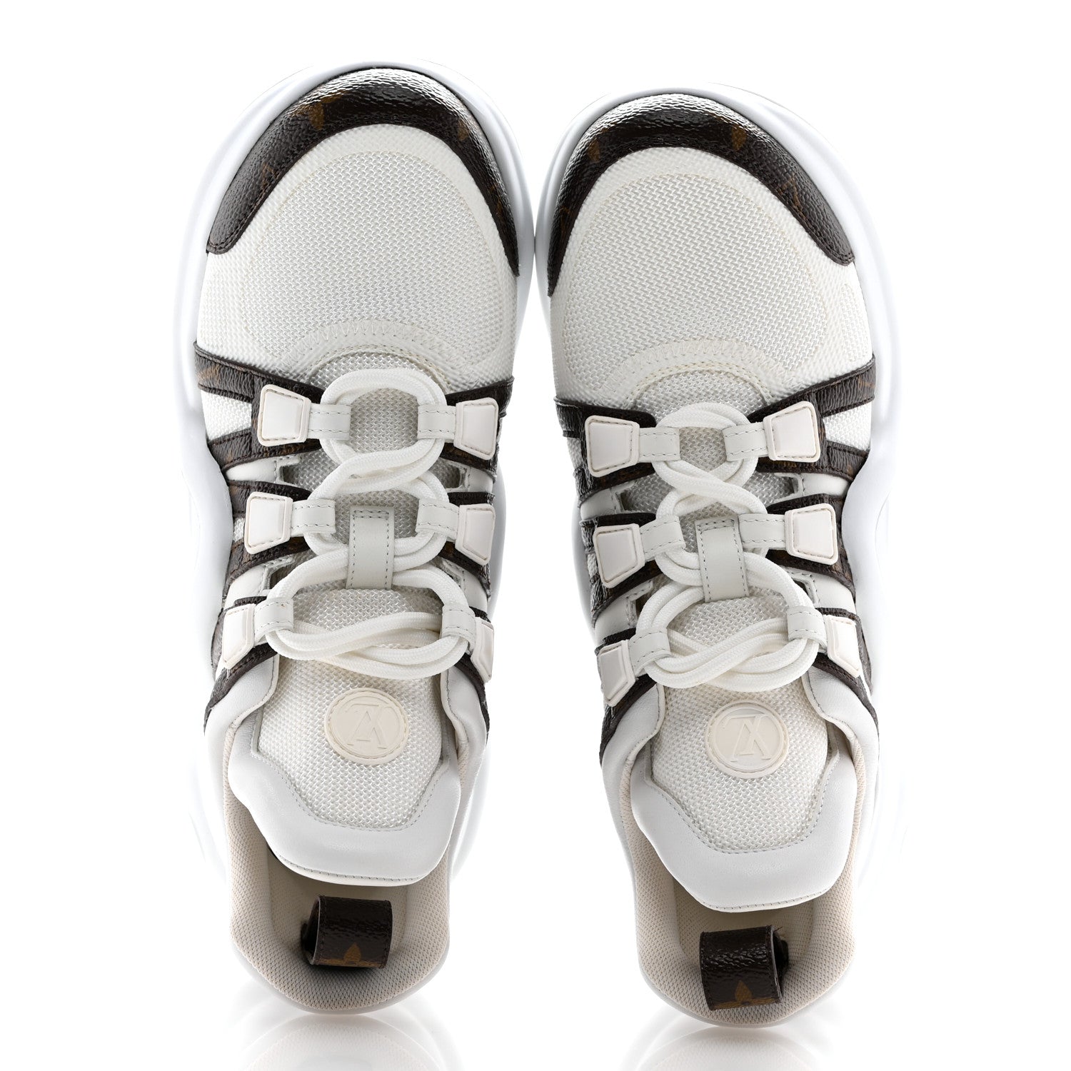 Louis Vuitton Patent Monogram LV Archlight Sneakers 37 White 2 of 10
