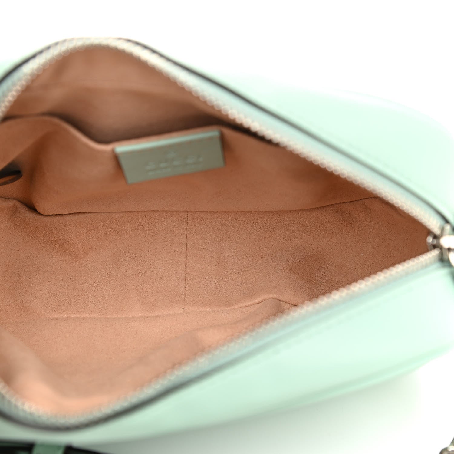 Gucci Calfskin Matelasse Mini GG Marmont Chain Shoulder Bag Water Green 5 of 11