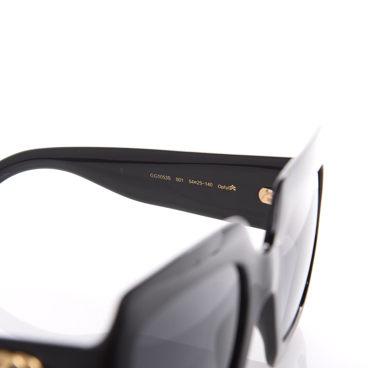 Acetate Square Frame Sunglasses GG0053S Black
