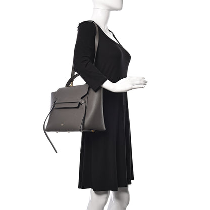Celine Drummed Calfskin Small Belt Bag Grey 2 of 12