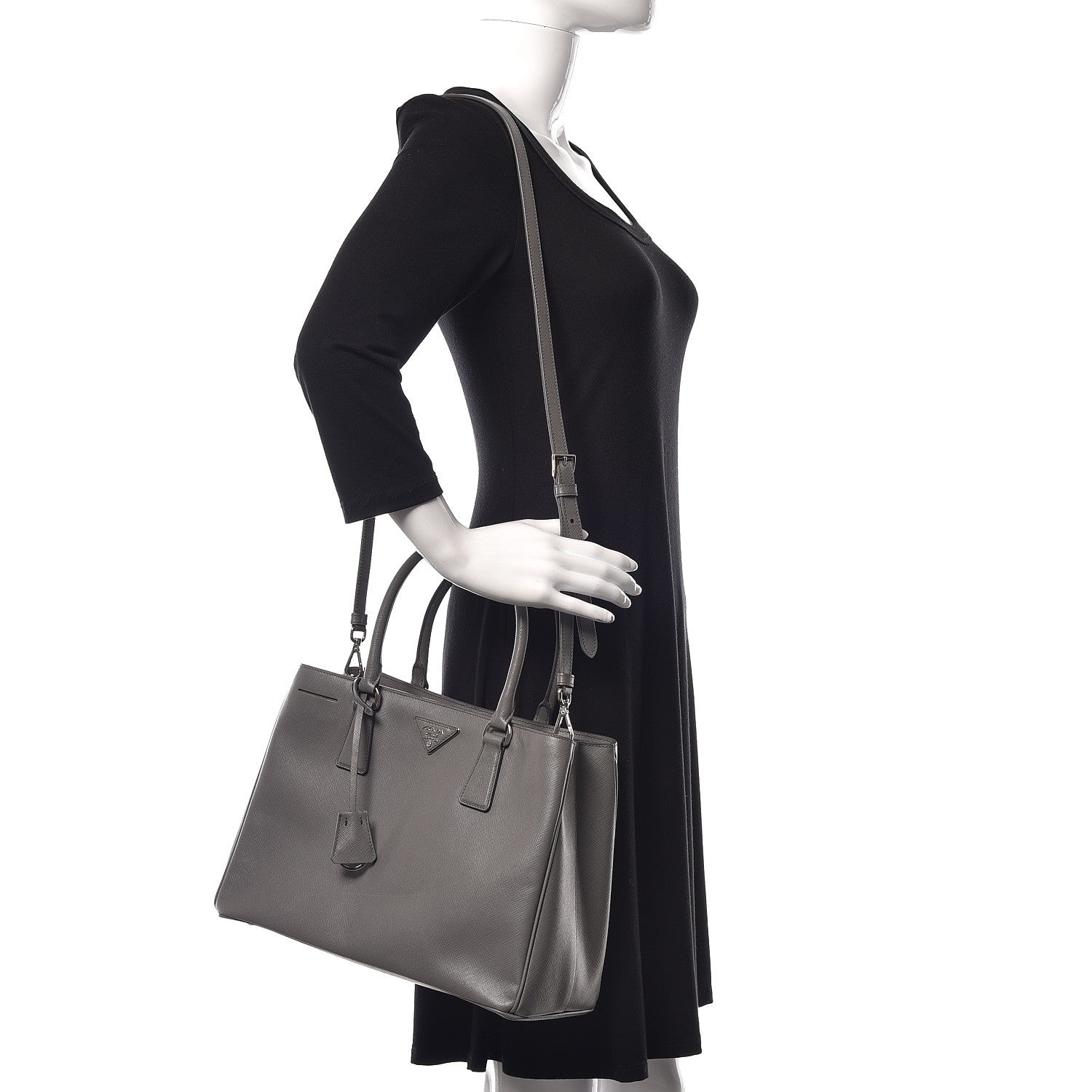 Prada Saffiano Lux Medium Tote Marmo 2 of 13