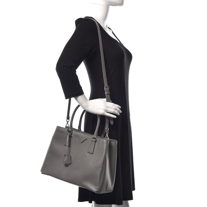 Prada Saffiano Lux Medium Tote Marmo 2 of 13