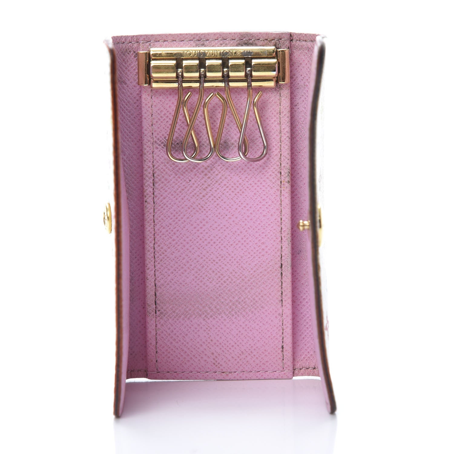 Louis Vuitton Monogram Multicolor Multicles 4 Key Holder White Litchi 5 of 12