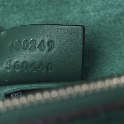 Gucci GG Supreme Monogram Willow Hill Embroidered Small Dionysus Shoulder Bag Emerald 7 of 12