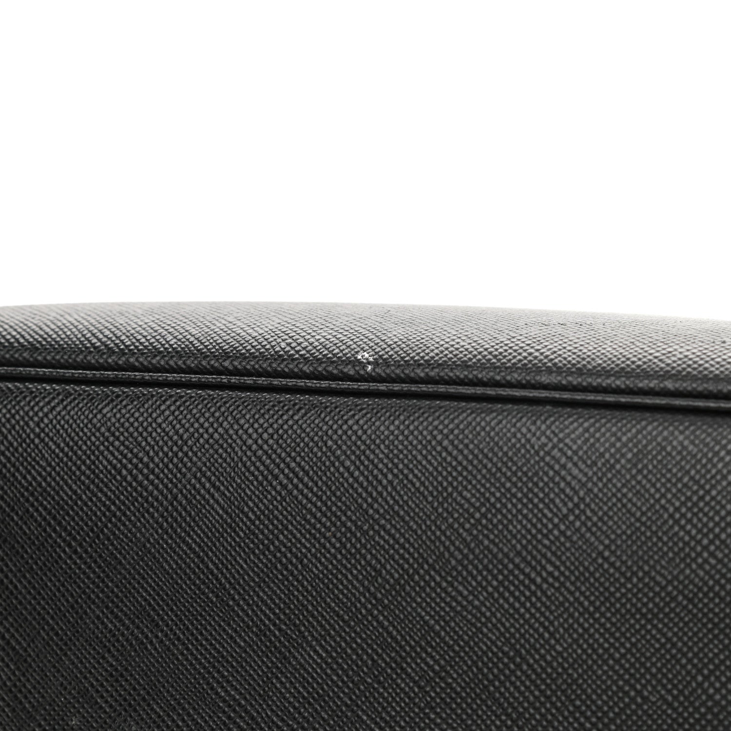 Prada Saffiano Cuir Medium Double Bag Black Fuoco 20 of 24